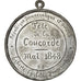 France, Médaille, French Second Republic, 1848, Etain, SUP