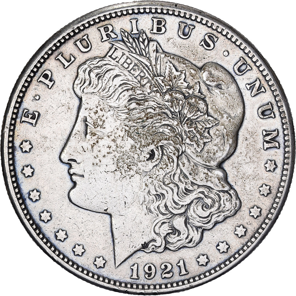 Stati Uniti, Dollar, Morgan Dollar, 1921, U.S. Mint, Argento, BB, KM:110
