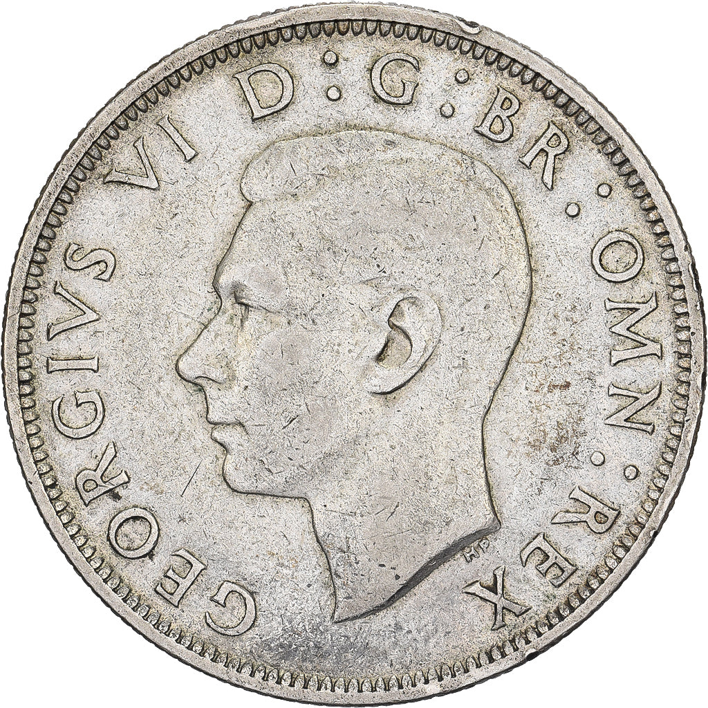 Großbritannien, George VI, 1/2 Crown, 1946, Silber, SS, KM:856
