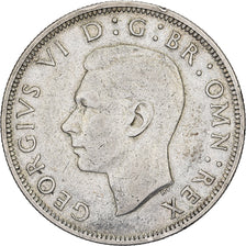 Groot Bretagne, George VI, 1/2 Crown, 1946, Zilver, ZF, KM:856