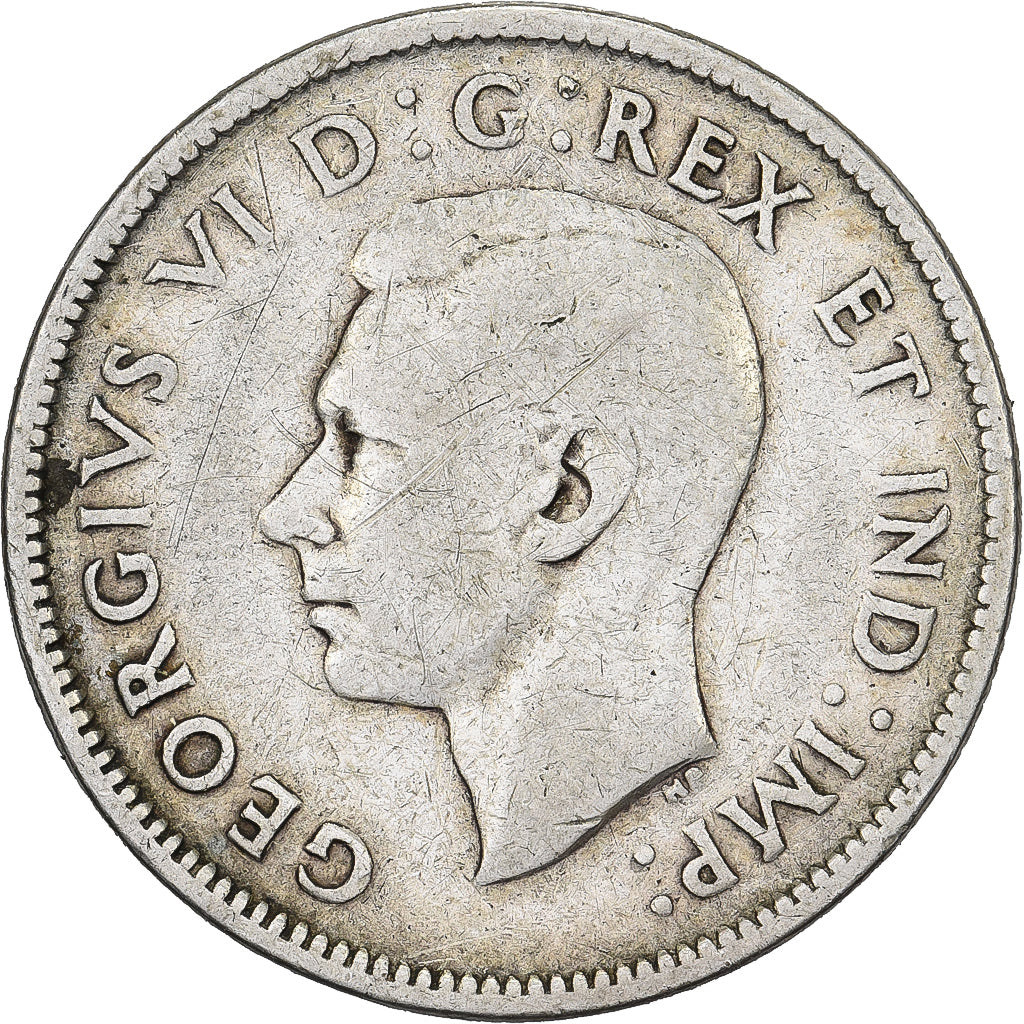 Canadá, George VI, 25 Cents, 1941, Royal Canadian Mint, Prata, VF(30-35), KM:35