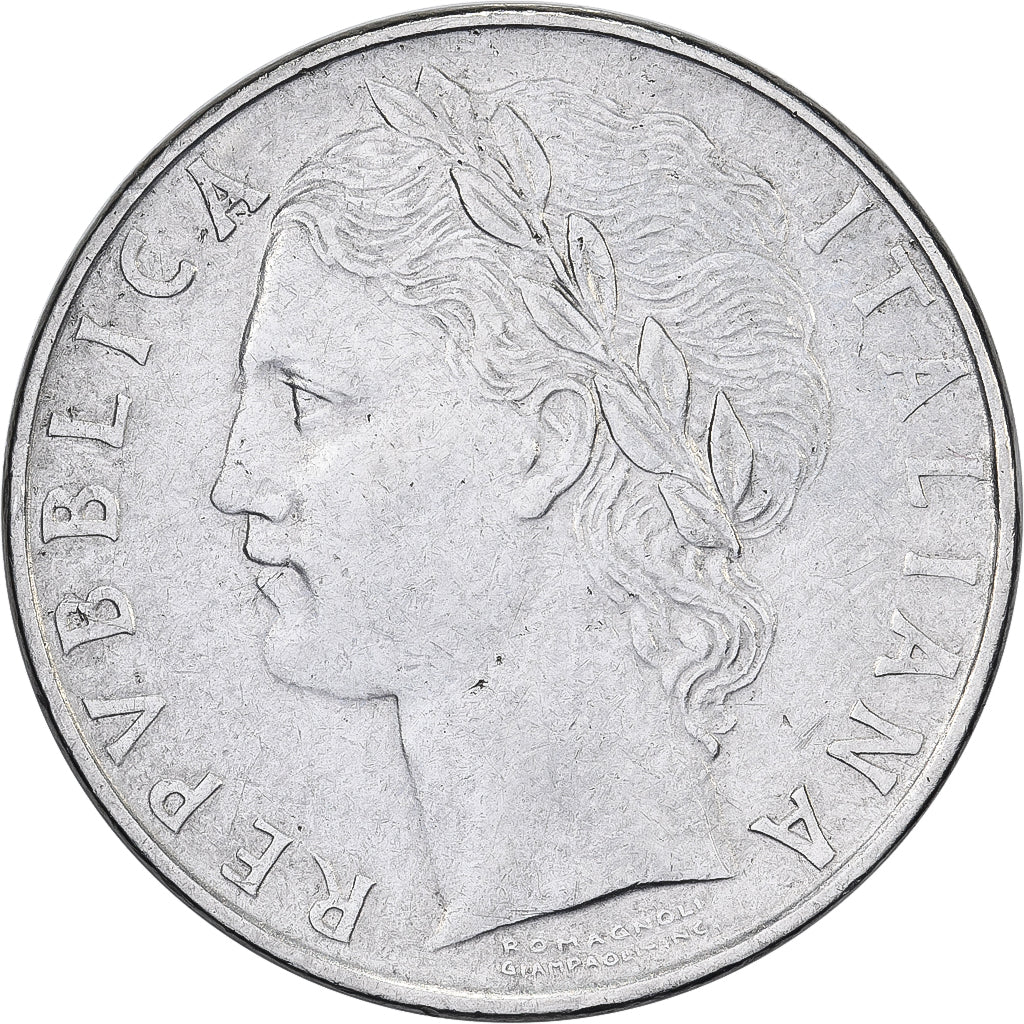 Italie, 100 Lire, 1957, Rome, Acier inoxydable, TTB, KM:96.1