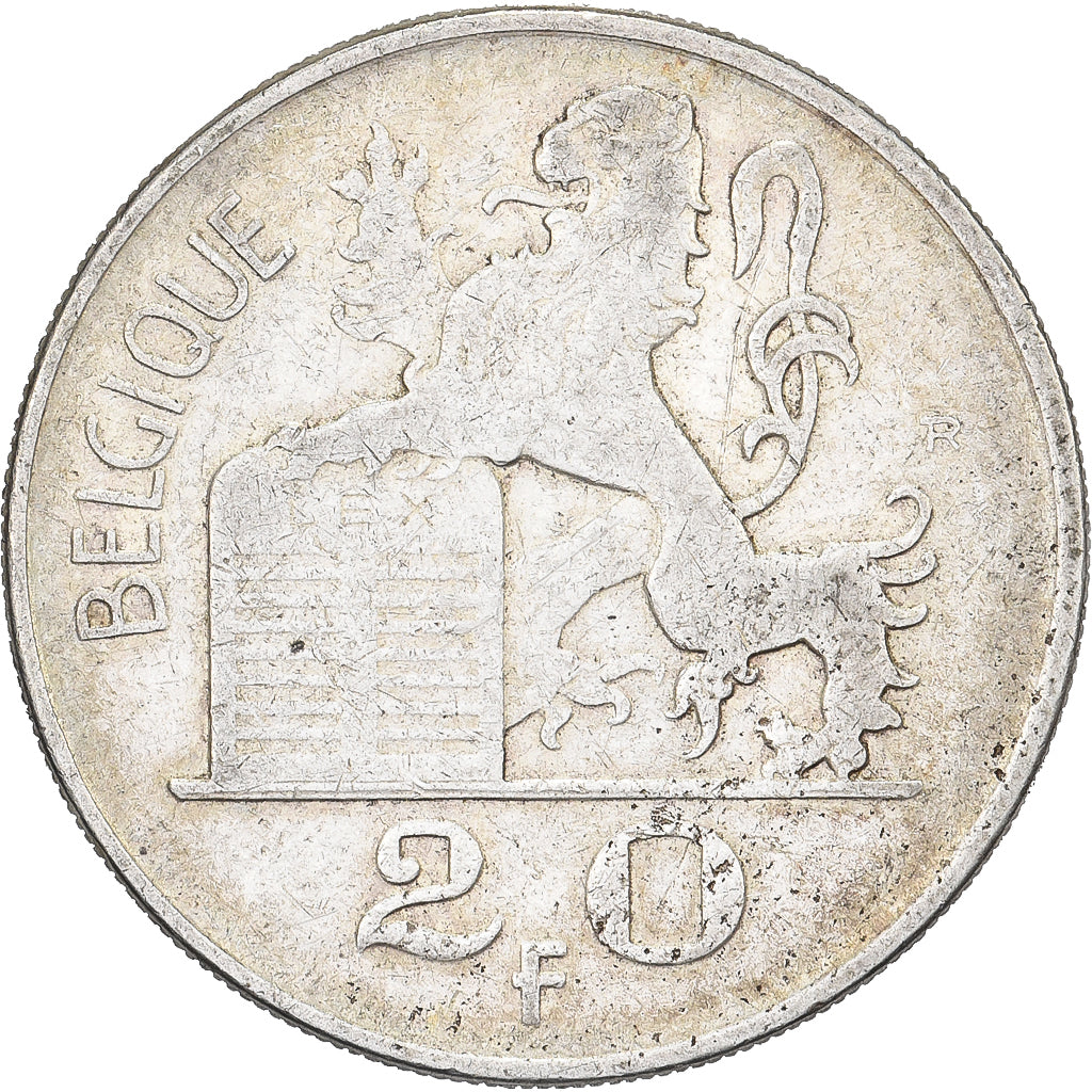 Bélgica, Régence Prince Charles, 20 Francs, 20 Frank, 1950, Brussels, Prata