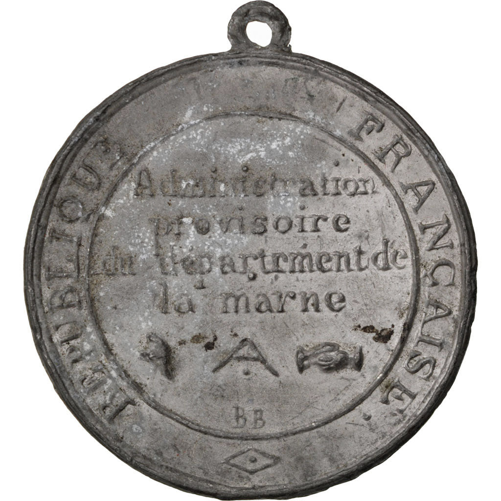 Francja, medal, Druga Republika Francuska, 1848, Cyna, AU(50-53)