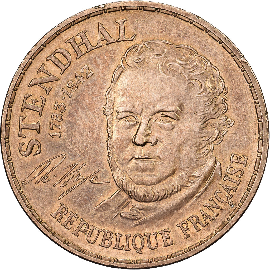 Francia, 10 Francs, Stendhal, 1983, Paris, Tranche A, Nichel-bronzo, BB+