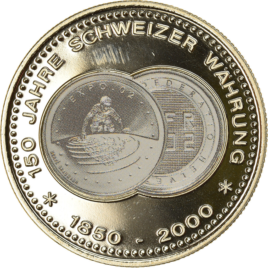 Switzerland, Medal, 150 Ans de la Monnaie Suisse, 2000, MS(65-70), Copper-nickel