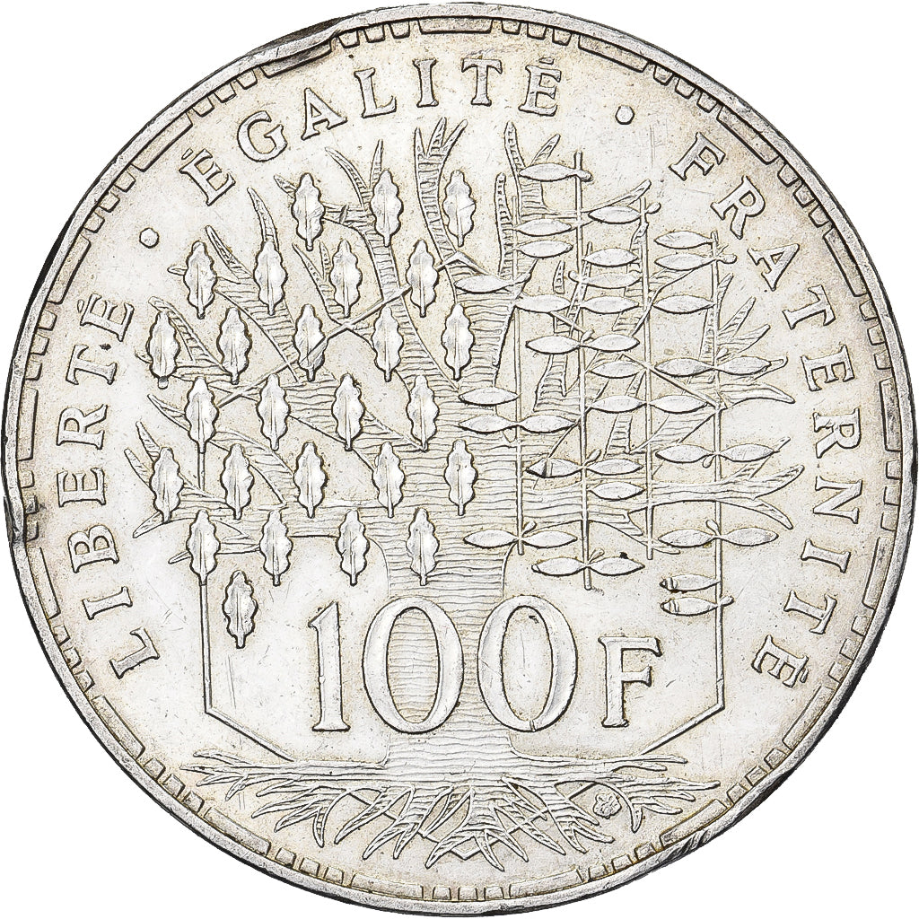 Francia, 100 Francs, Panthéon, 1982, Paris, Argento, BB+, Gadoury:898, KM:951.1