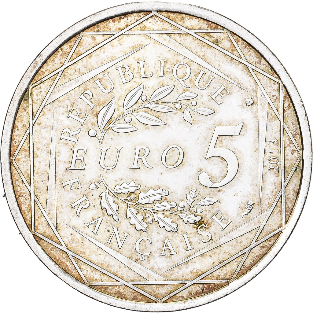 França, 5 Euro, Liberté, 2013, Monnaie de Paris, Prata, AU(50-53)