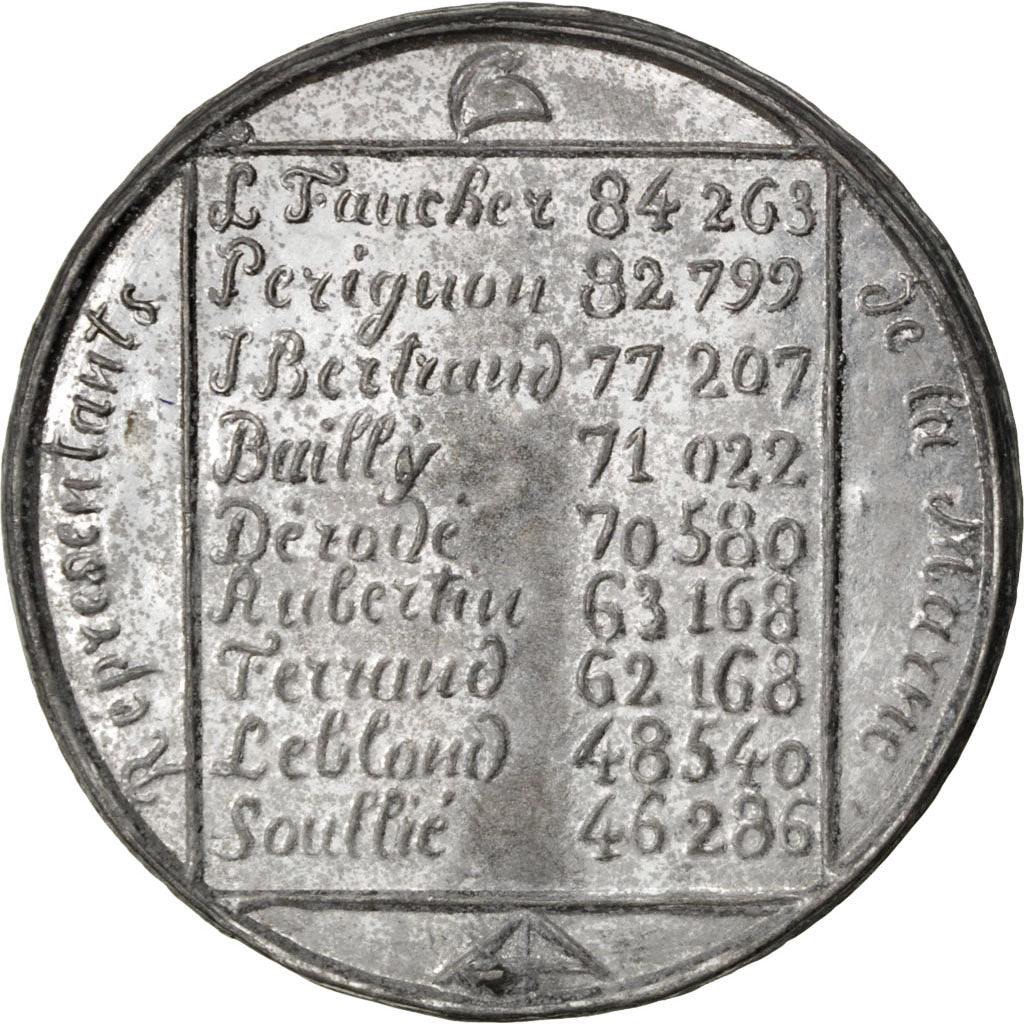 Frankreich, Medaille, French Second Republic, 1848, Zinn, VZ
