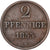 German States, HANNOVER, Georg V, 2 Pfennig, 1855, Hannover, Copper, VF(30-35)