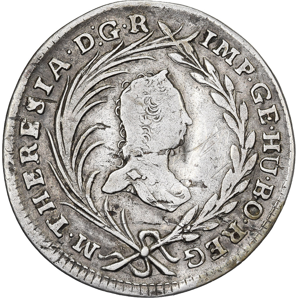 Austria, Maria Theresa, 10 Kreuzer, 1764, Hall, Srebro, VF(30-35), KM:1809