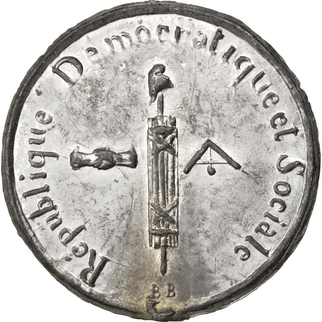 France, Médaille, French Second Republic, 1848, Etain, SUP