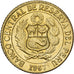 Pérou, 10 Centavos, 1967, Lima, Laiton, SUP, KM:245.1