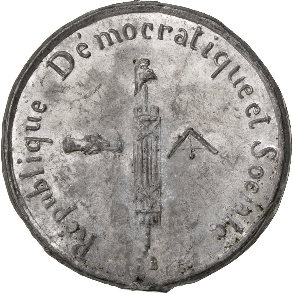 Francja, medal, Druga Republika Francuska, 1848, Cyna, AU(55-58)