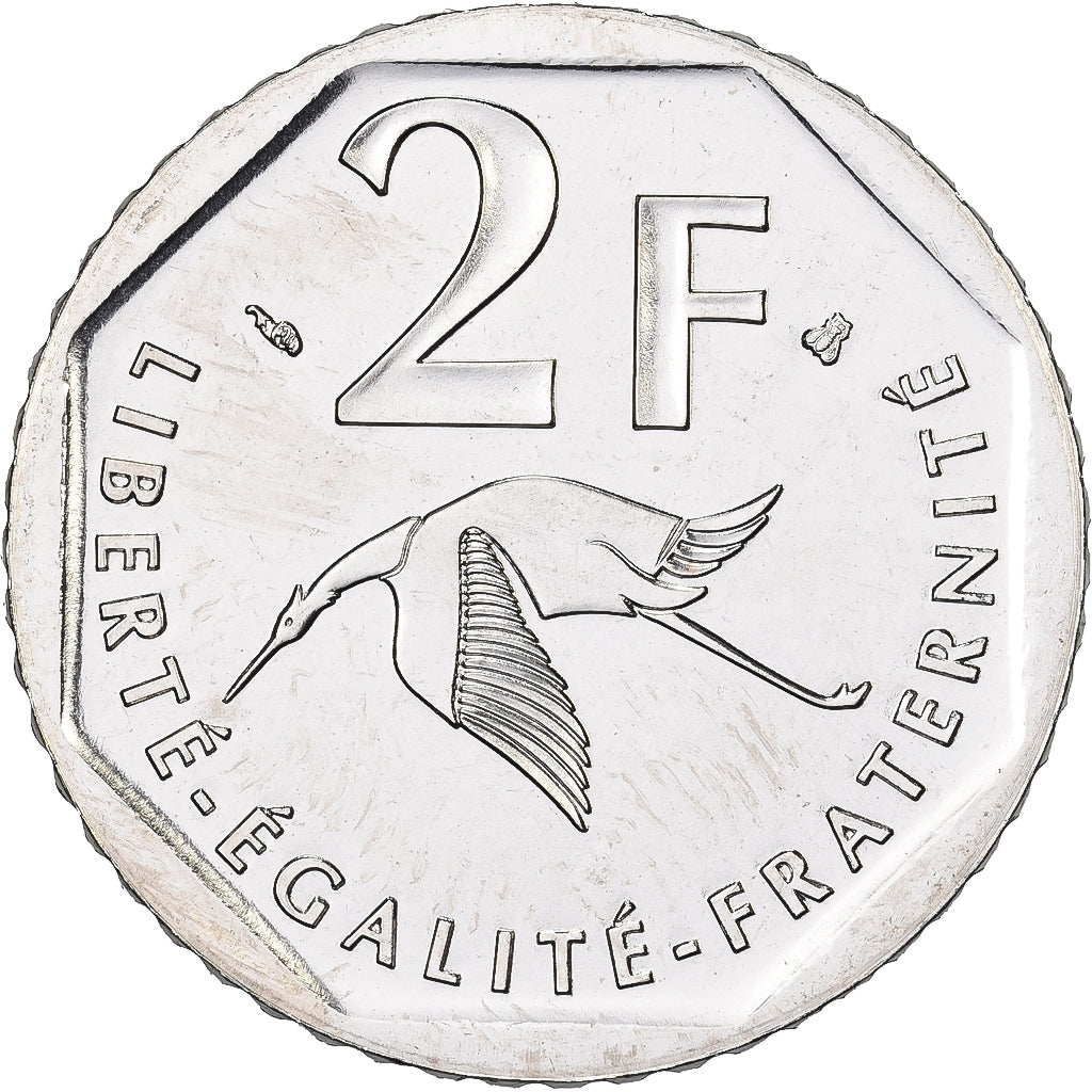 Frankrijk, 2 Francs, Georges Guynemer, 1997, Pessac, ESSAI, Nickel, PR+