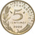 France, 5 Centimes, Marianne, 2000, Paris, Proof, Aluminum-Bronze, MS(63)