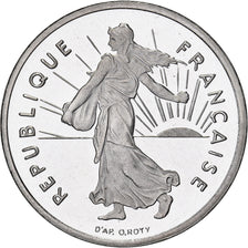 France, 1/2 Franc, Semeuse, 2000, Paris, Proof, Nickel, MS(63), Gadoury:429a
