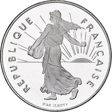 France, 1 Franc, Semeuse, 2000, Paris, Proof, Nickel, MS(63), Gadoury:474b