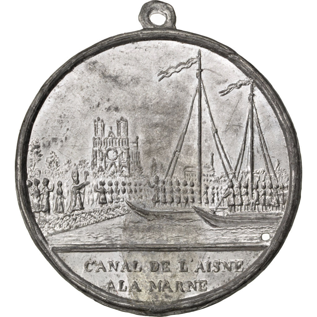 France, Médaille, French Second Republic, 1848, Etain, SUP