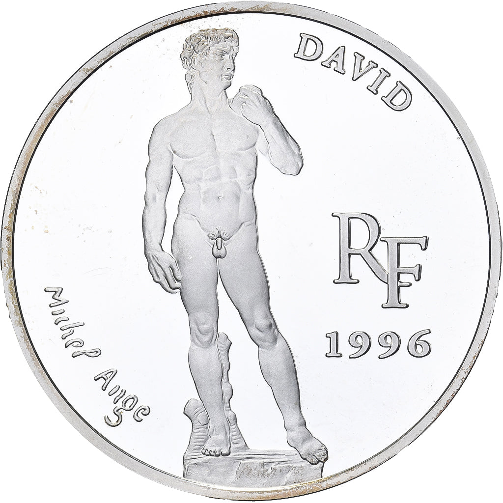 Francia, 10 Francs-1.5 Euro, David, Trésors des Musées d'Europe, 1996, Paris
