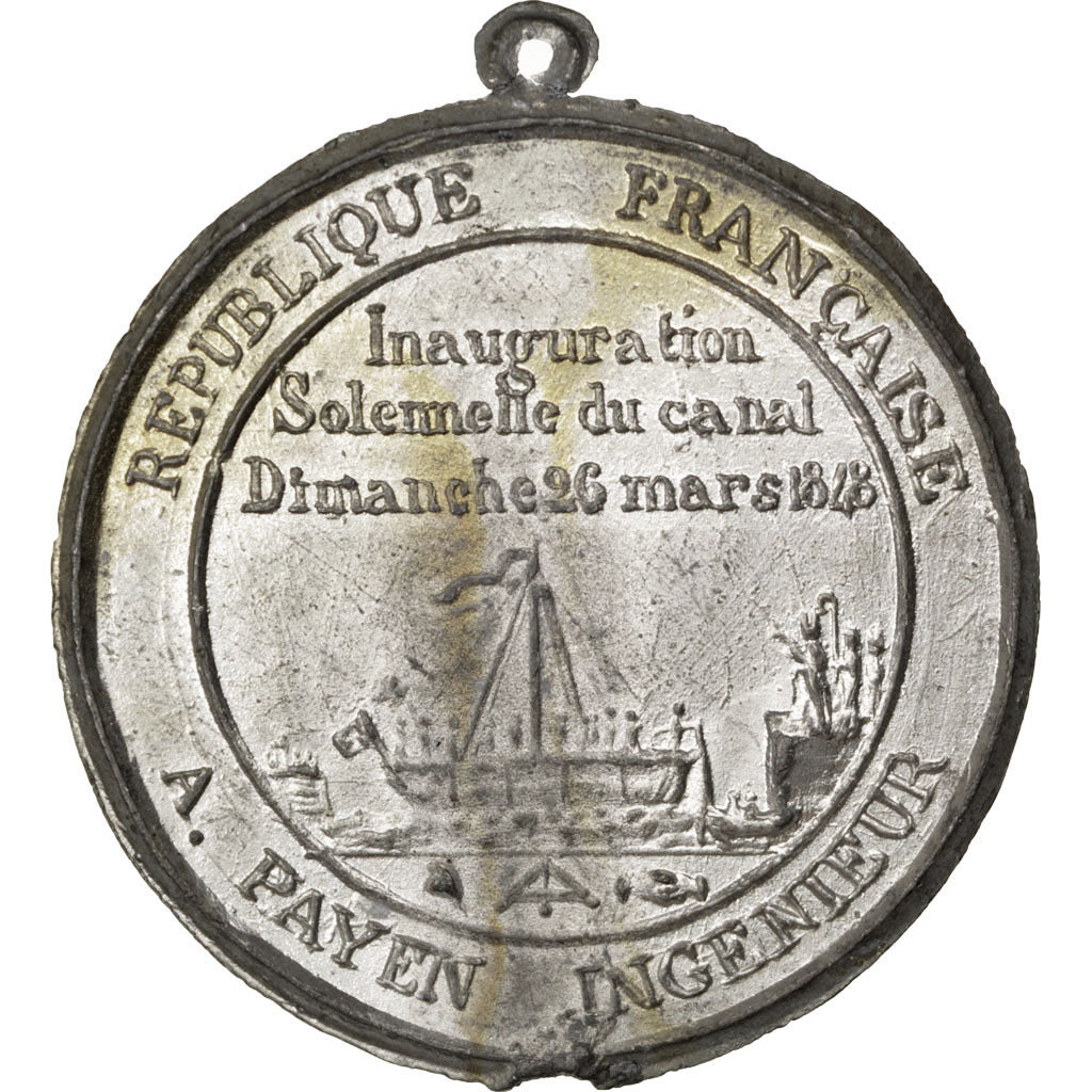 Frankreich, Medaille, French Second Republic, 1848, Zinn, VZ