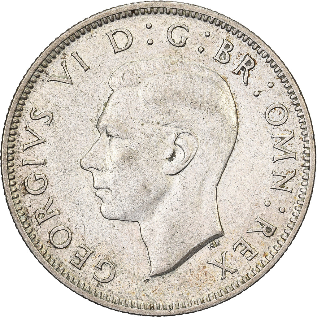Wielka Brytania, George VI, Florin, Two Shillings, 1942, Srebro, AU(50-53)