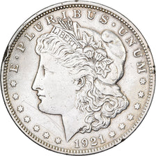 Vereinigte Staaten, Dollar, Morgan, 1921, U.S. Mint, Silber, S+, KM:110