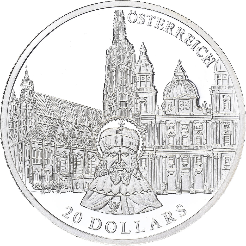 Liberia, 20 Dollars, 2001, Proof, Silver, MS(65-70)