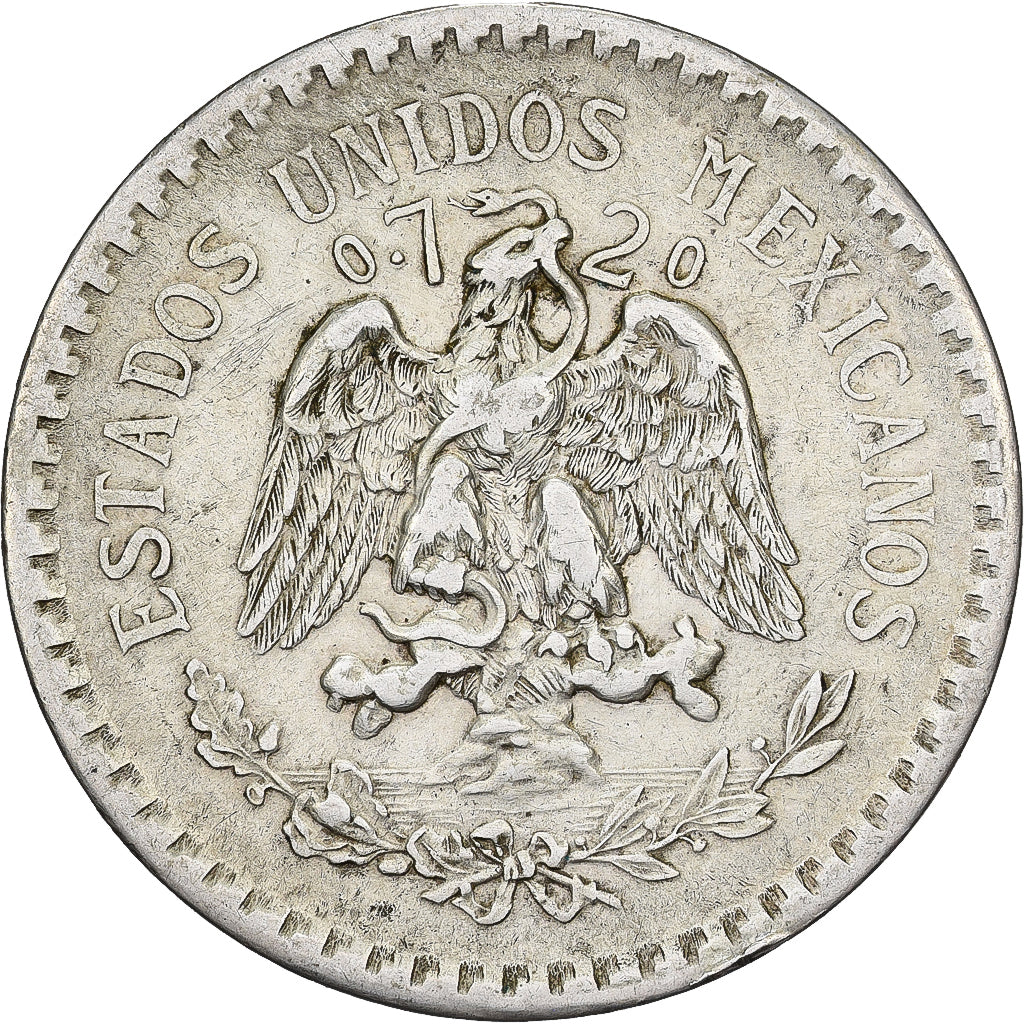 Messico, Peso, 1925, Mexico City, Argento, BB, KM:455
