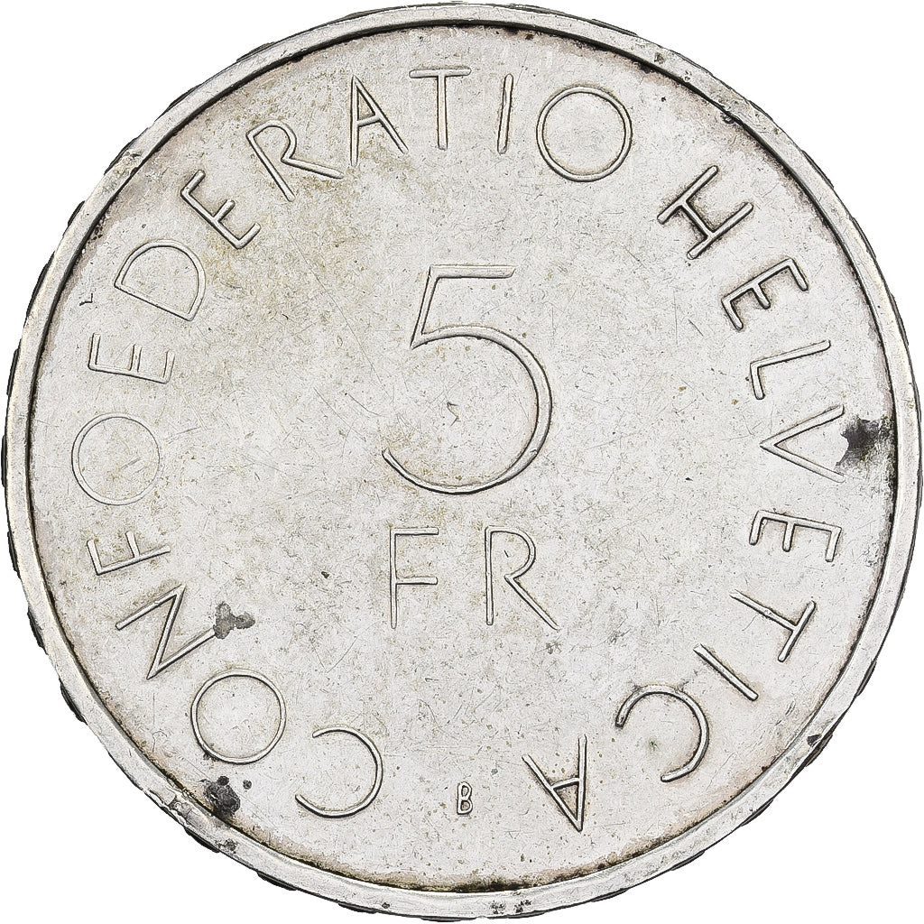 Svizzera, 5 Francs, 1963, Bern, Argento, BB, KM:51