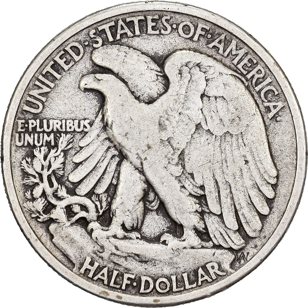Stati Uniti, Half Dollar, Walking Liberty, 1942, U.S. Mint, Argento, MB+, KM:142