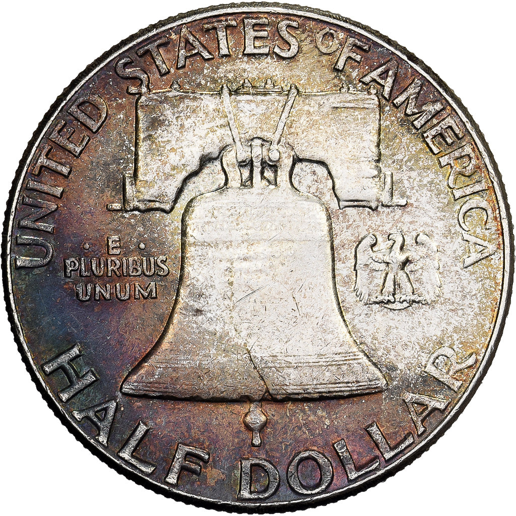 Estados Unidos, Half Dollar, Franklin, 1963, U.S. Mint, Plata, MBC+, KM:199