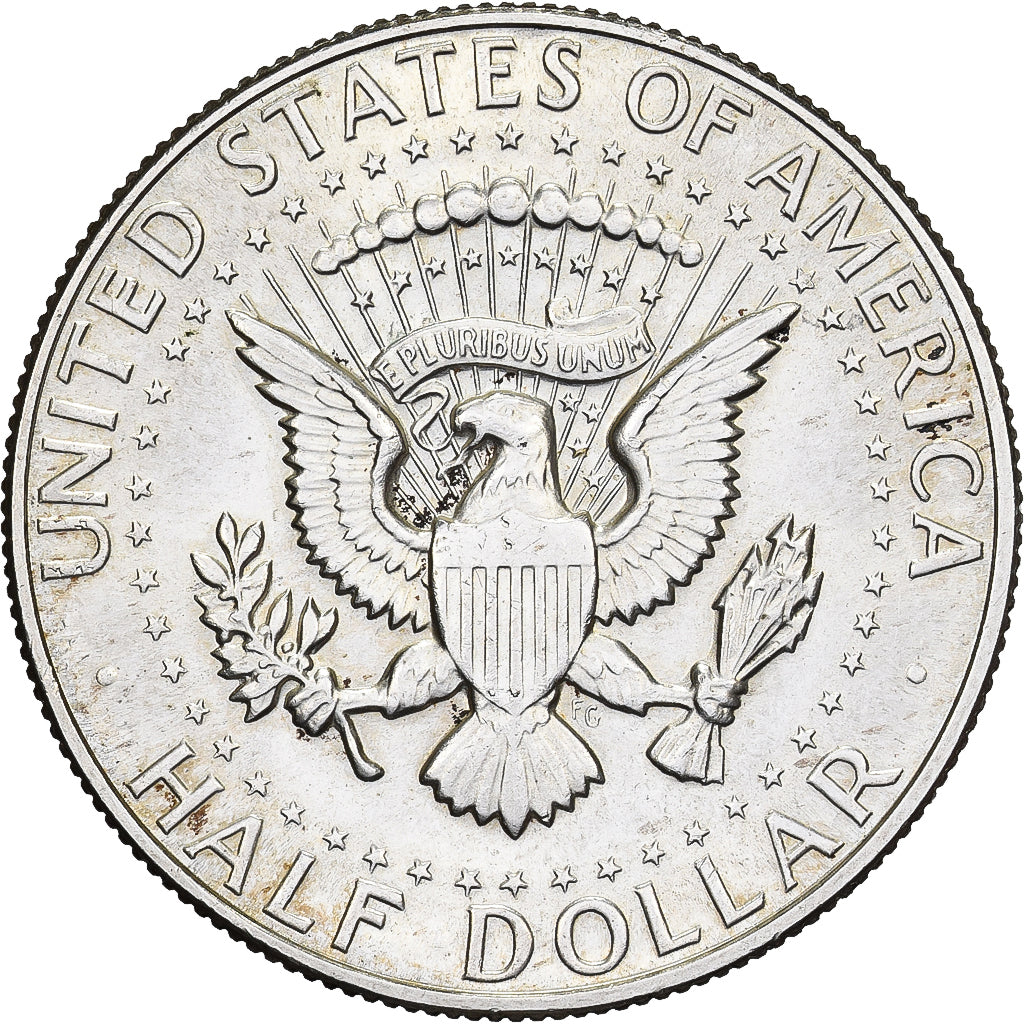 Stati Uniti, Half Dollar, Kennedy, 1968, U.S. Mint, Argento, BB+, KM:202a