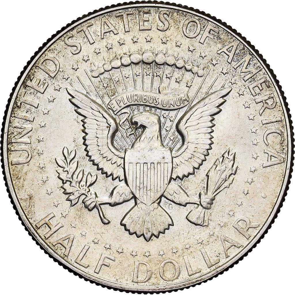 Verenigde Staten, Half Dollar, Kennedy, 1968, U.S. Mint, Zilver, ZF, KM:202a