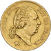 Francia, Louis XVIII, 40 Francs, 1819, Lille, Oro, MBC, Gadoury:1092