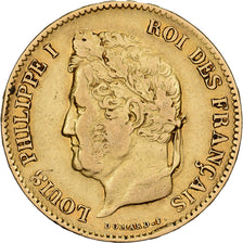 Francia, Louis-Philippe, 40 Francs, 1831, Paris, Oro, MB+, Gadoury:1106