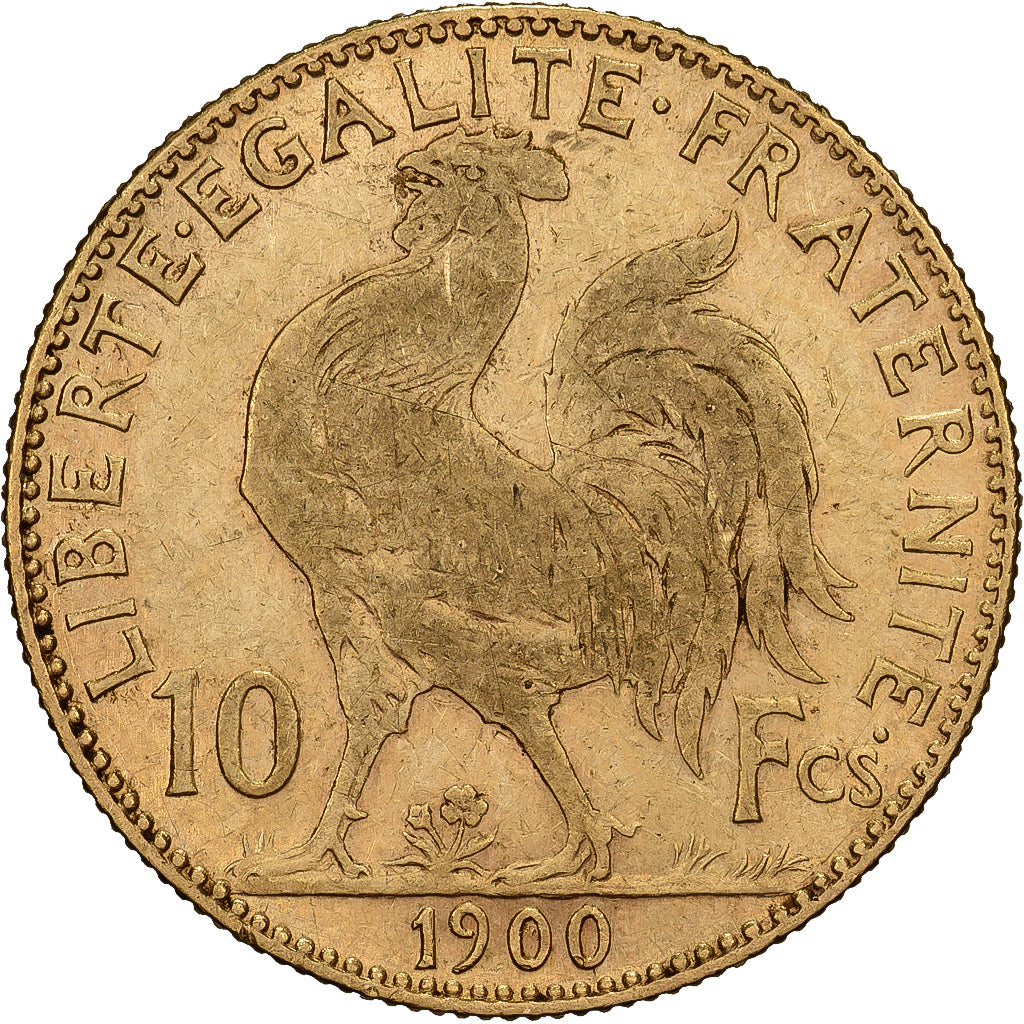 Francia, 10 Francs, Marianne, 1900, Paris, Oro, MBC, Gadoury:1017