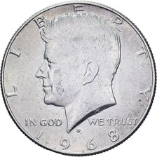 Vereinigte Staaten, Half Dollar, Kennedy, 1968, U.S. Mint, Silber, SS+, KM:202a