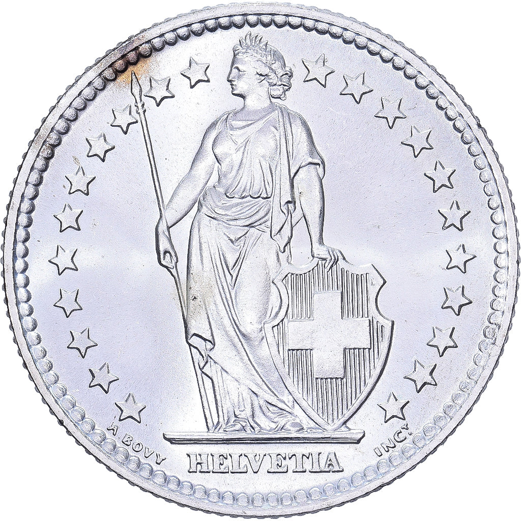 Switzerland, 2 Francs, 1964, Bern, Silver, MS(60-62), KM:21