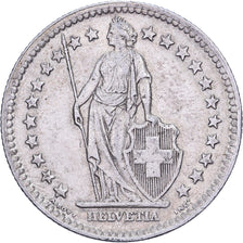 Zwitserland, 2 Francs, 1944, Bern, Zilver, ZF+, KM:21