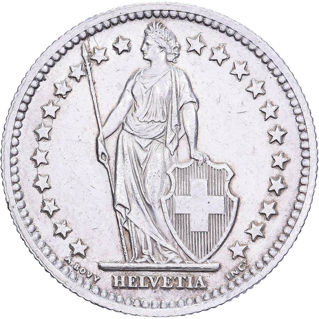 Svizzera, 2 Francs, 1941, Bern, Argento, SPL-, KM:21