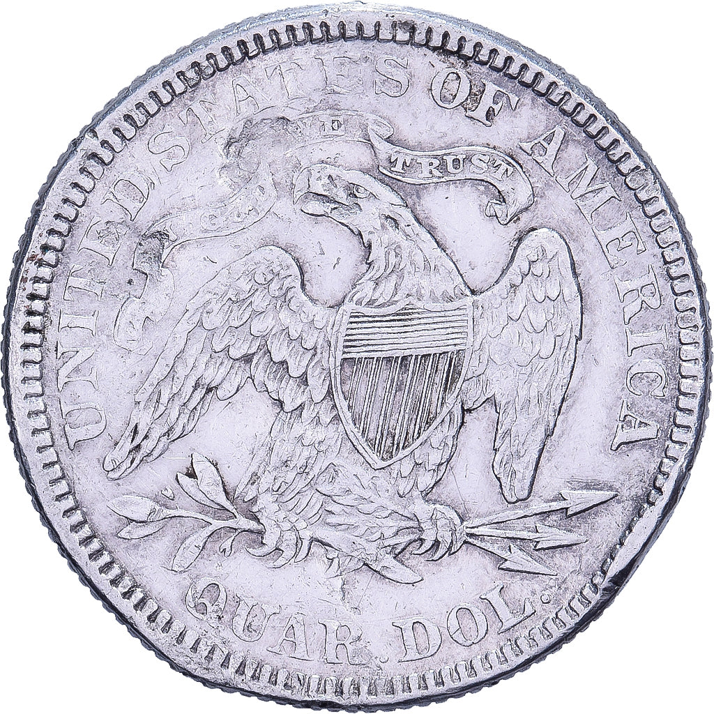 Estados Unidos da América, Quarter, Seated Liberty, 1876, U.S. Mint, Prata
