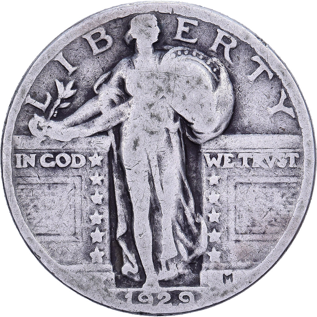 Verenigde Staten, Quarter, Standing Liberty, 1929, U.S. Mint, Zilver, FR, KM:145