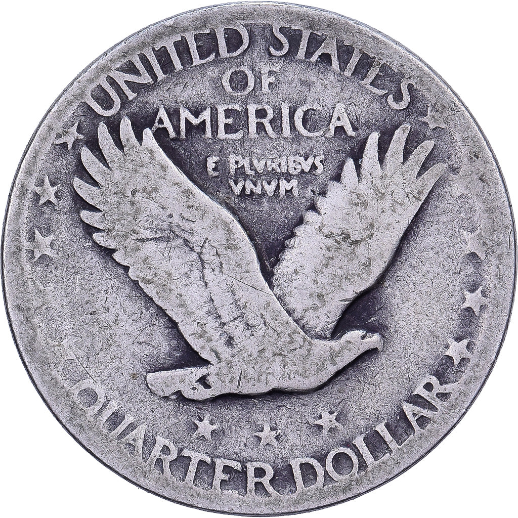 USA, Quarter, Standing Liberty, 1927, U.S. Mint, Srebro, VF(20-25), KM:145