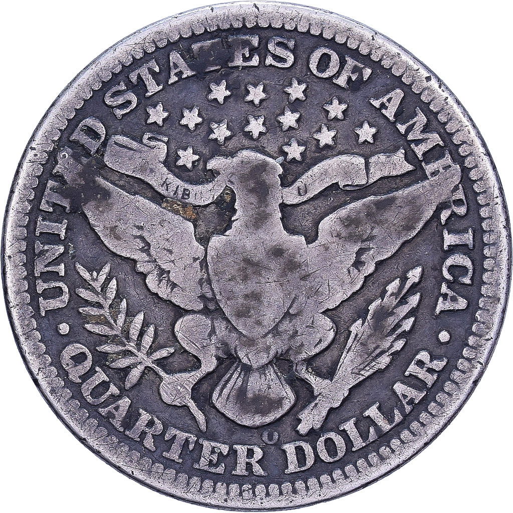 Verenigde Staten, Quarter, Barber, 1908, U.S. Mint, Zilver, FR+, KM:114