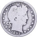 Verenigde Staten, Quarter, Barber, 1892, U.S. Mint, Zilver, FR, KM:114