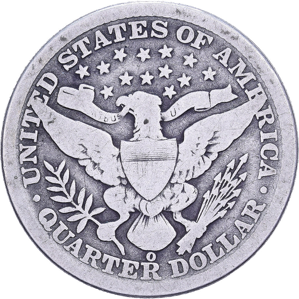 Verenigde Staten, Quarter, Barber, 1892, U.S. Mint, Zilver, FR, KM:114