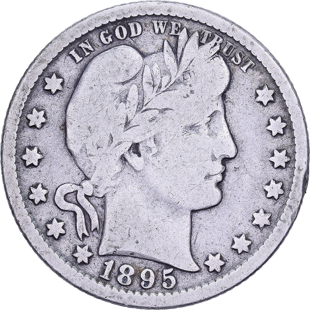 Vereinigte Staaten, Quarter, Barber, 1895, U.S. Mint, Silber, S, KM:114