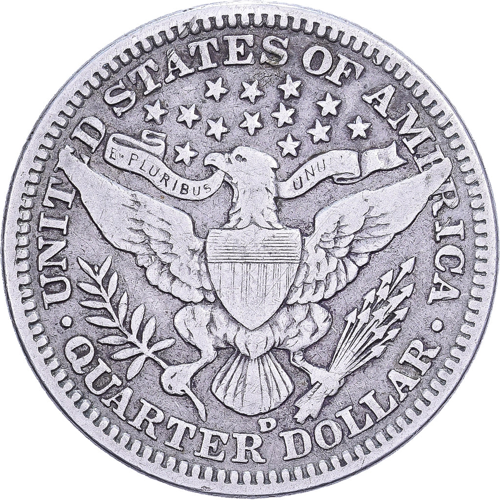 United States, Quarter, Barber, 1910, U.S. Mint, Silver, VF(30-35), KM:114