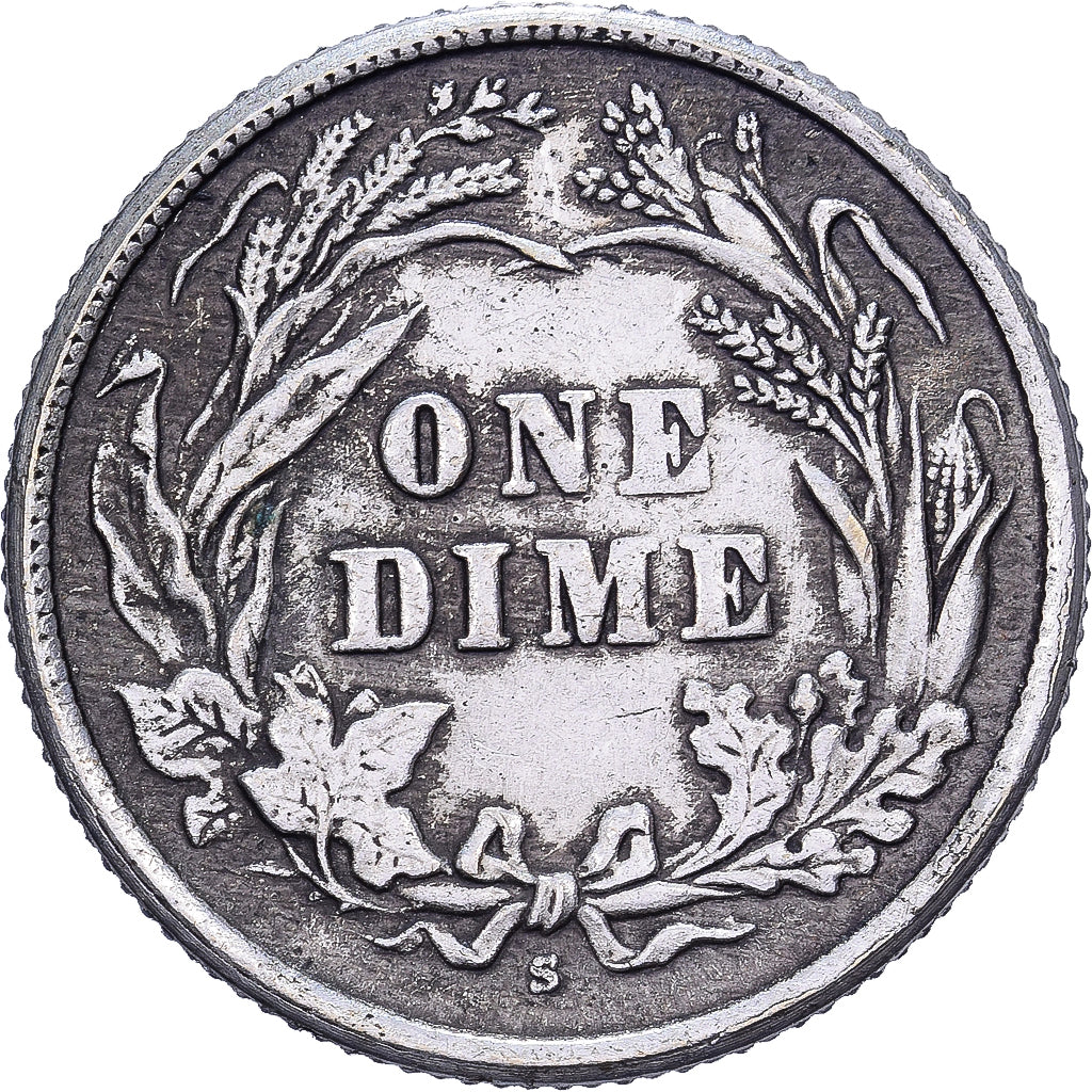 Estados Unidos, Dime, Barber, 1911, U.S. Mint, Plata, MBC, KM:113
